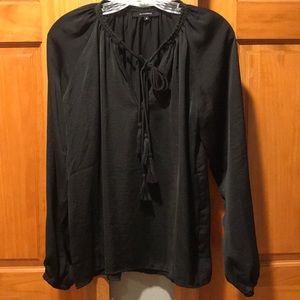 Black long sleeve top